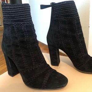 Alexandre Birman Suede Crochet Boots